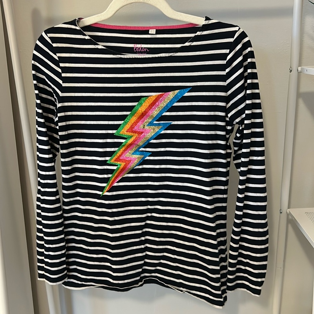 Boden lightening bolt long-sleeve t-shirt